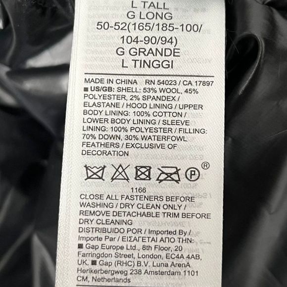 Banana Republic Cima Snorkel Down Parka Coat Mens Sz LT Thigh Length Merlot NWT - Picture 12 of 13